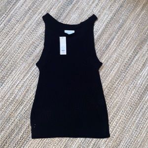 NWT Jun & Ivy (Francesca’s) Size Small Sweater Knit Tank Top Black